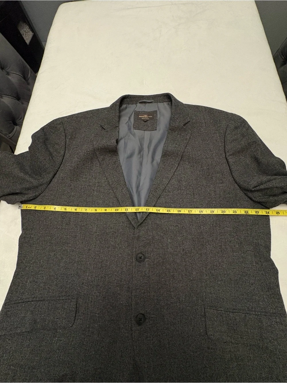 Rodd & Gunn Charcoal Gray Virgin Wool Blend Sport Coat Blazer Size 2XL